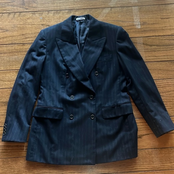 Burburrys men’s Wool Cashmere Double Breasted Jacket Size 48 - Picture 7 of 15